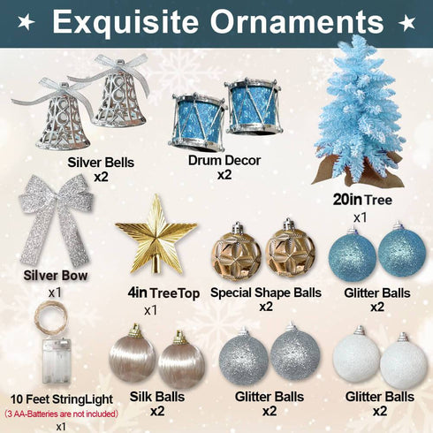 2ft Mini Christmas Tree With Light